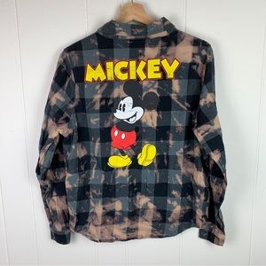 Disney Mickey Mouse Tie Dye Flannel Women’s Extra Small